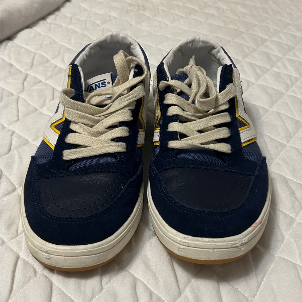 Vans Dark Blue and Yellow Sneakers